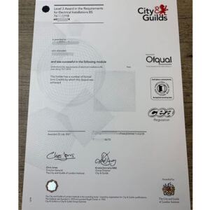 NVQ Certificate