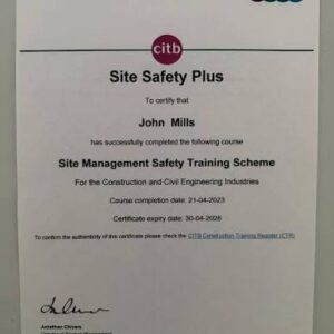 SMSTS Certificates